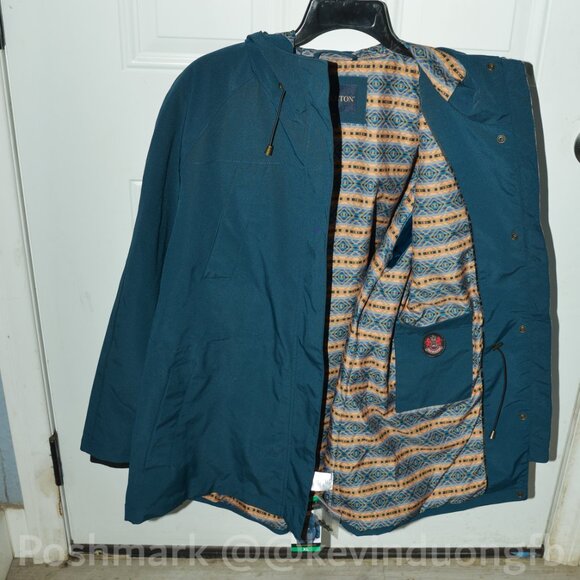 Pendleton Women’s Waterproof Rain Jacket Hooded Wind Resistant Mid-Length Coat - Picture 5 of 5